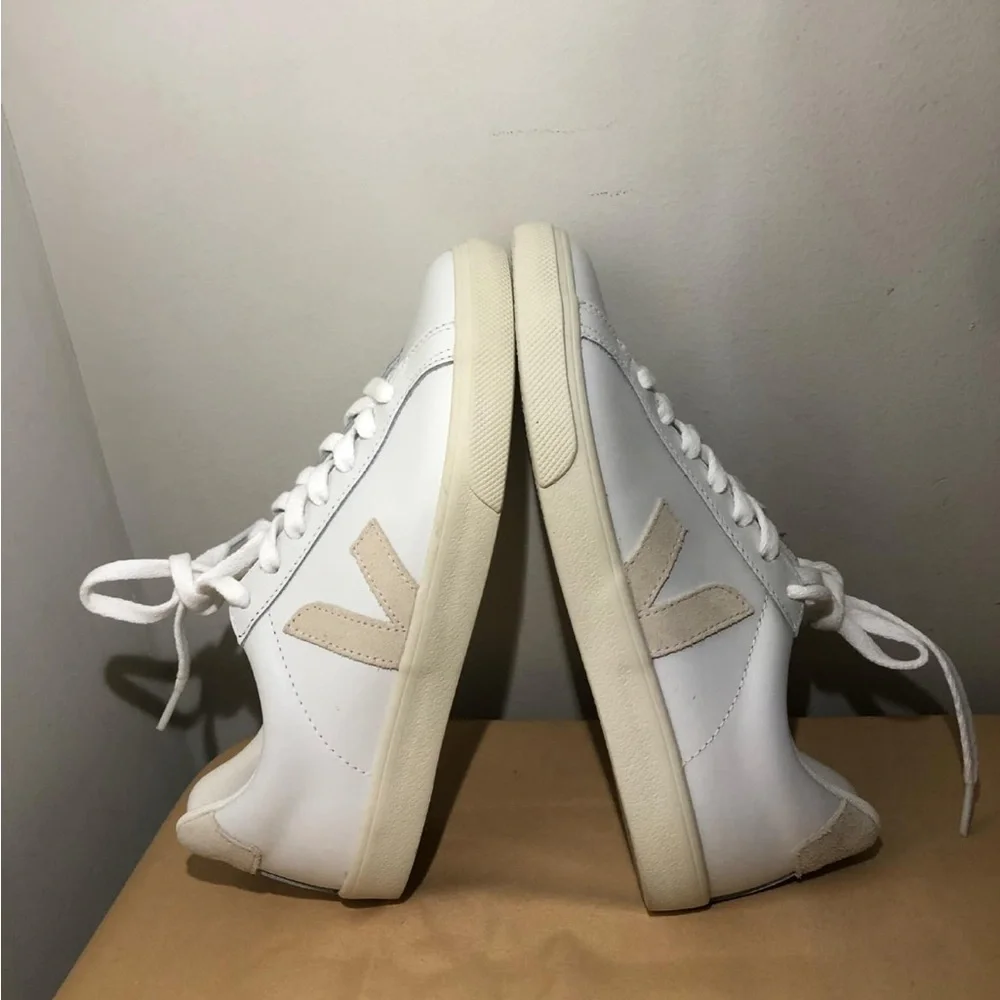 Veja Esplar Leather Sneakers Tan White